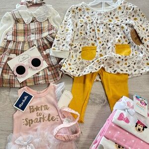 New baby girl items bundle